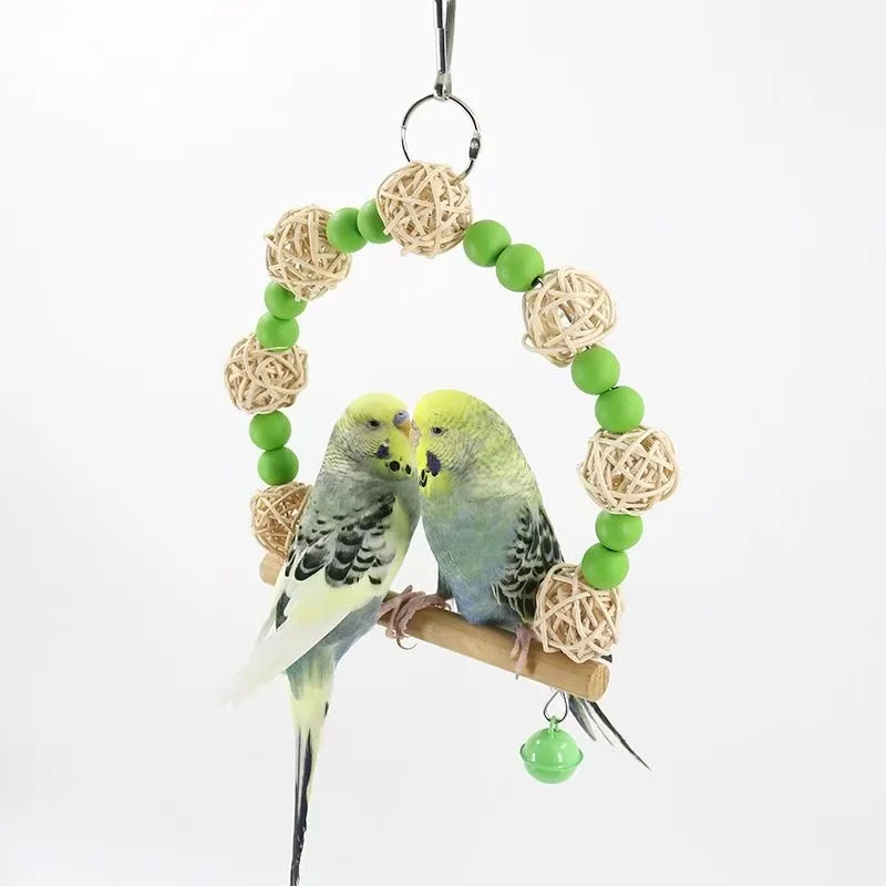 Vogelspielzeug Schaukel Papageienspielzeug Schaukelzubehör – Bild 3