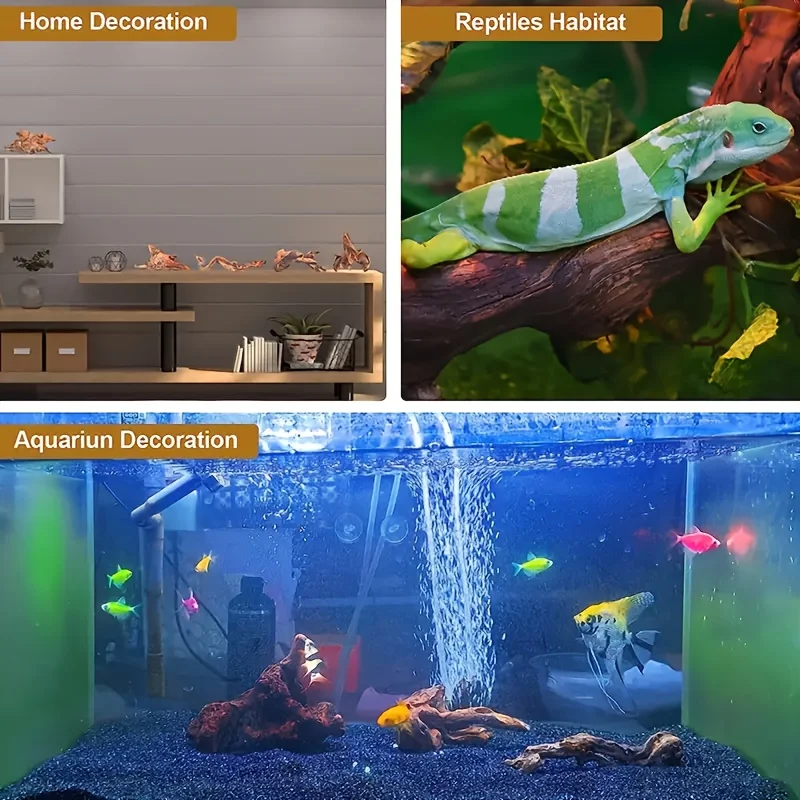 Natürlicher Baumstamm als Aquarium-Dekoration, versunkenes Holz – Bild 6