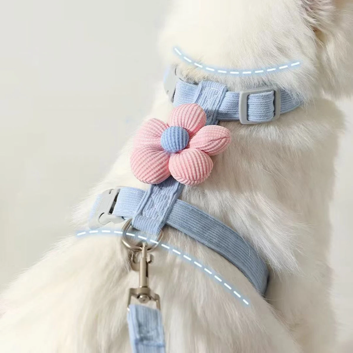 Katzen-Geschirr- und Leinen-Sets, verstellbares Hundegeschirr – Bild 3