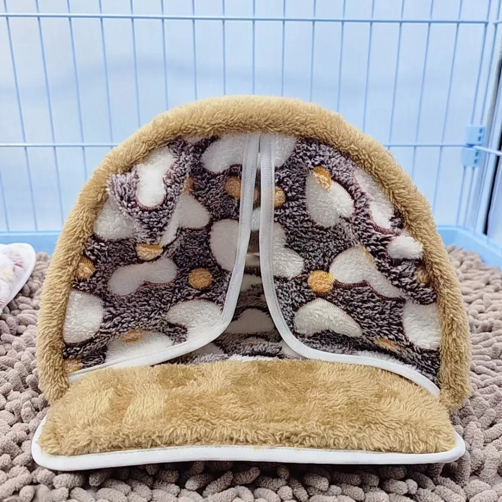 Gemütliches Winter-warmes Hamsterbett, waschbar, atmungsaktiv, Meerschweinchen-Versteck, Baumwolle, weiches