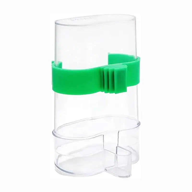 Automatischer Vogel-Wasserspender, Vogeltränke, transparenter Vogelkäfig-Wasserbrunnen für Wellensittiche