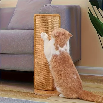 Stabiler Sisal-Kratzbaum für Katzen - Sofa-Safe-Design, langlebiges natürliches Sisalmuster, fördert eine