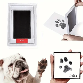 Gedenkstempelkissen für Tierpfotenabdrücke, Erinnerungsstück für Hund- oder Katzenbesitzer, DIY-Set