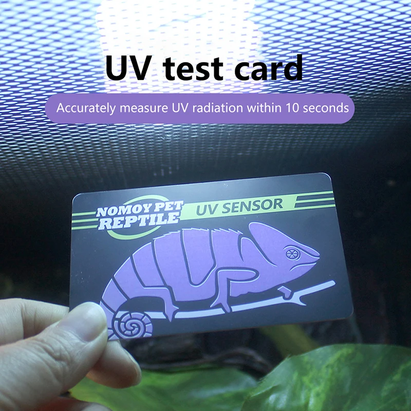 Reptilien Licht Lampe Test Karte UV Tests Papier Tester Meter Heimtierbedarf Schildkröte Ultraviolett Test