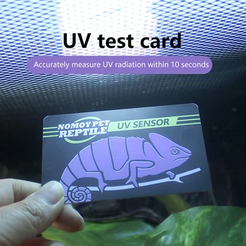 Reptilien Licht Lampe Test Karte UV Tests Papier Tester Meter Heimtierbedarf Schildkröte Ultraviolett Test