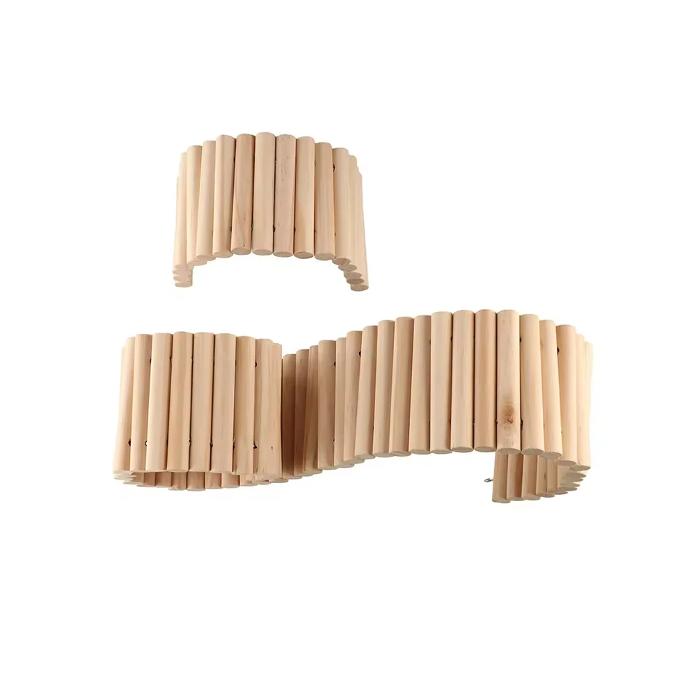 Hamster-Lebensraum-Zubehör, mehrere Größen, Holzbrückenkäfig – Bild 5