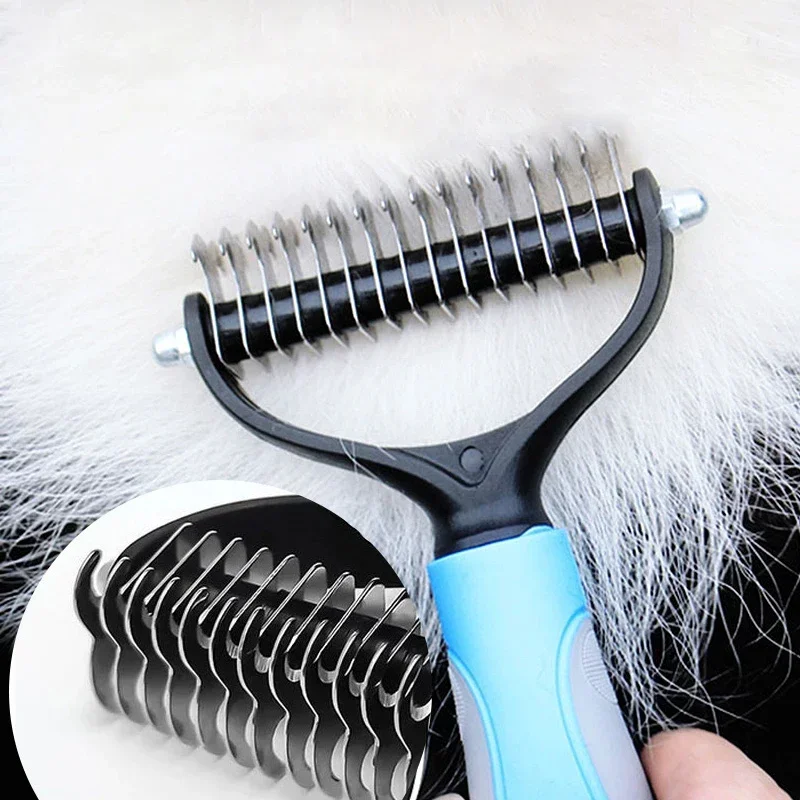Hundepflege-Enthaarungswerkzeuge Haustier-Katzenhaar-Entfernungskamm – Bild 4