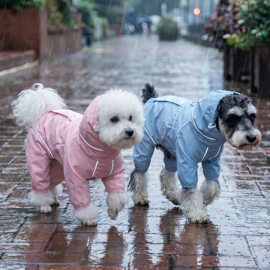 Hunde-Regenmantel Outdoor-Jacke für Kleine und Mittelgroße Hunde – Bild 5