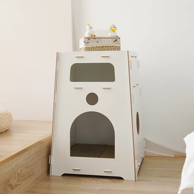 Robustes Katzen- und Hundebett, Haustierbett zum Schlafen, Ruhe – Bild 4