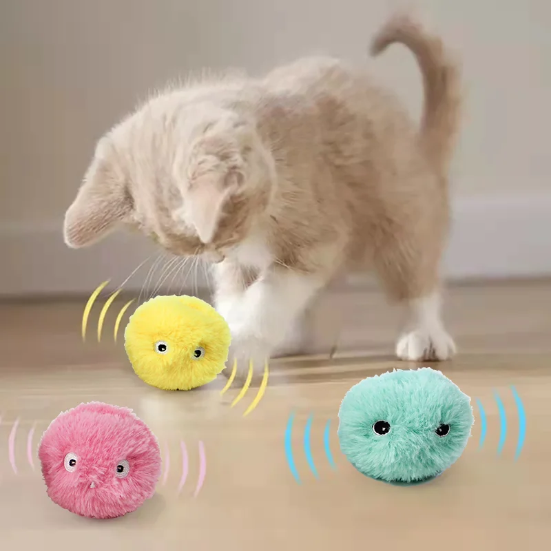 Smart Katze Spielzeug Interaktive Ball Plüsch Elektrische Katzenminze Training Spielzeug Kätzchen Touch