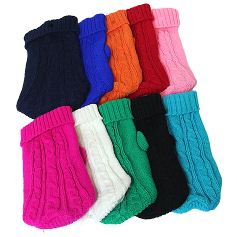 Hund Winter Kleidung Gestrickte Haustier Kleidung Für Kleine – Bild 6