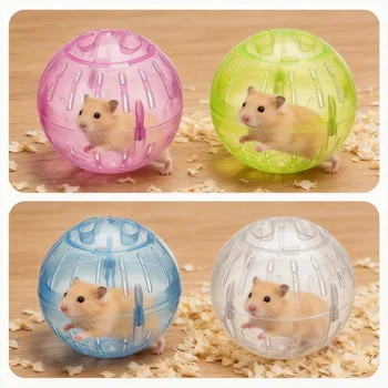 Transparentes Acryl-Hamster-Laufrad, Ausbruchsicher, Klein, Sicher, Tragbar, Leicht, Multifunktionales