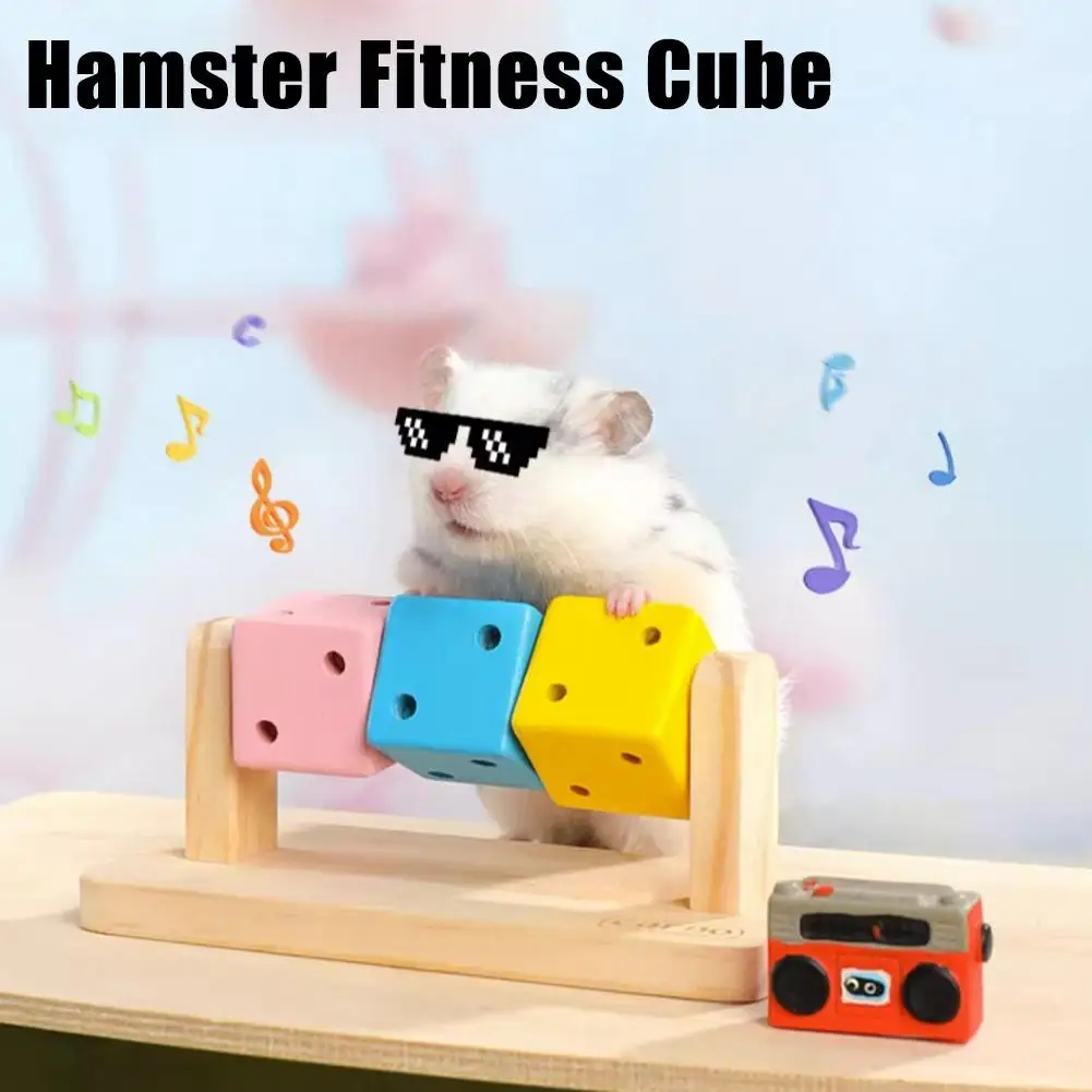 Hamster-Kauspielzeug Holzplattform Zahnreinigungsspielzeug – Bild 3
