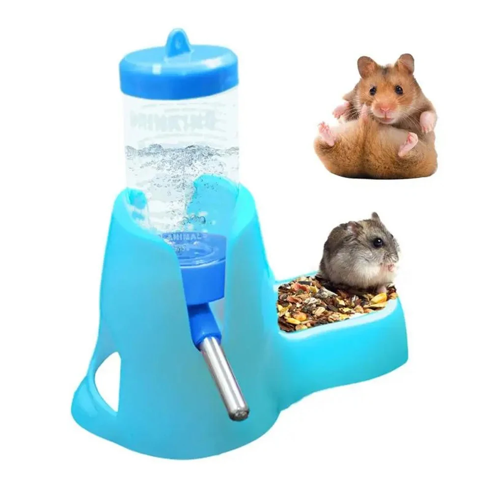 Hamster-Wasserspender, kleiner Tier-Automatikspender, Trinkwasserflasche, Schüsseln, Schüssel