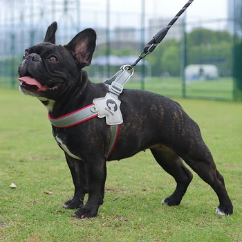 Atmungsaktives Reflektierendes Hundegeschirr für Kleine & Mittlere Hunde, Anti-Flucht-Haustier-Brustgurt