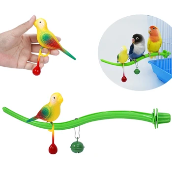 Vogel Sitzstange Ständer Spielzeug Papagei Ständer Plattform Käfig Spielzeug Papagei Sitzstangen Käfig Zubehör