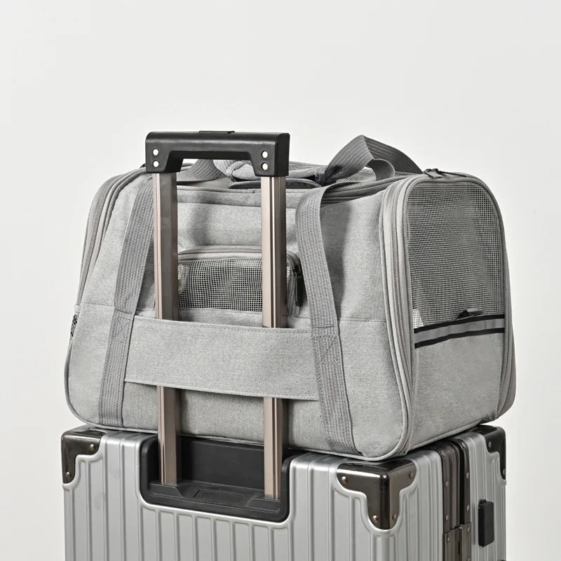 Haustier-Tragetasche, Rucksack, tragbar, atmungsaktiv, faltbar – Bild 4