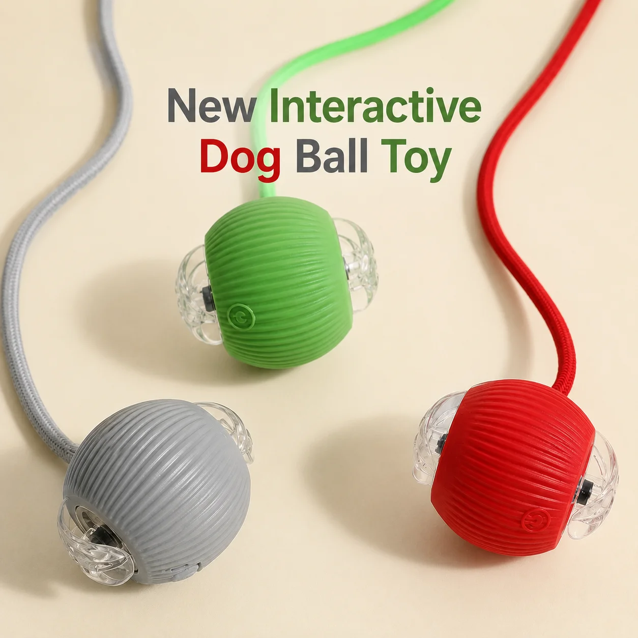 Interaktives Ballspielzeug für Hunde, automatisch rollender Hundeball – Bild 6
