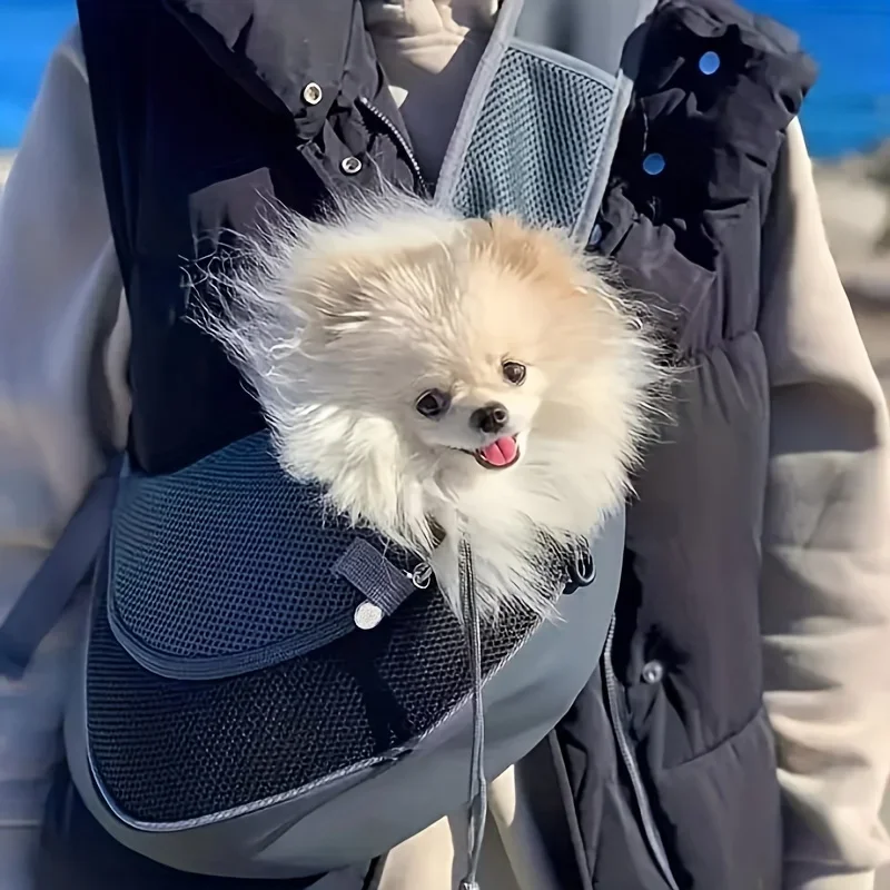 Dog Out Rucksack, Dog Sling Carrier Atmungsaktive – Bild 4