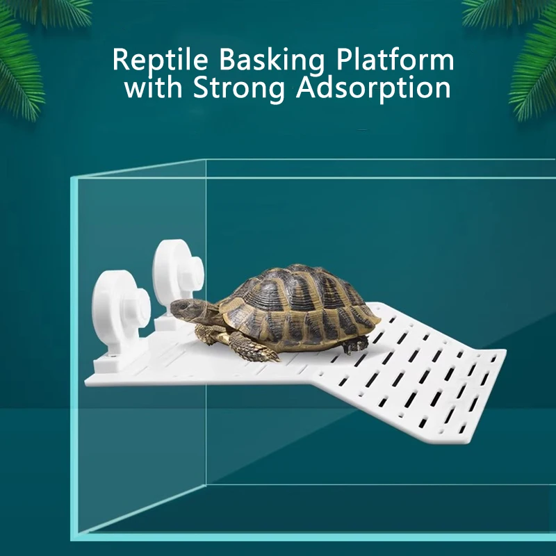 Turtle Basking Drying Resting Sun Platform Mat Dock, Kletterleiter für Amphibien und Reptilien, Turtle Land