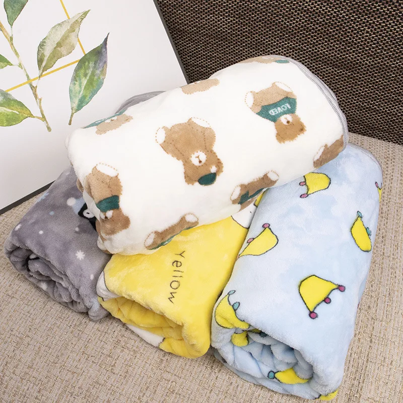 Weiche, flauschige Flanell-Hundedecke mit niedlichem Cartoon-Motiv – Bild 3