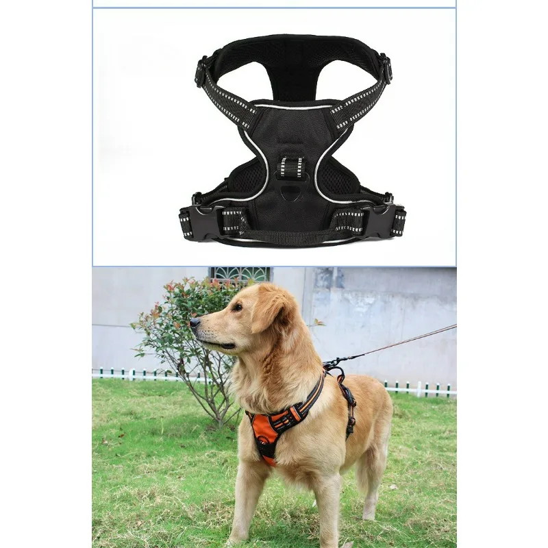 Verstellbare Hundegeschirrweste für Haustiere, reflektierend – Bild 6